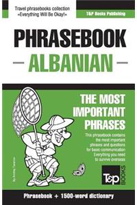 English-Albanian phrasebook and 1500-word dictionary