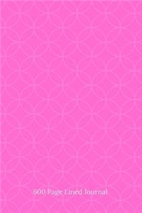 600 Page Lined Journal