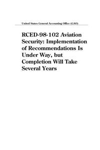 Rced98102 Aviation Security: Implementation of Recommendations Is Under Way, But Completion Will Take Several Years