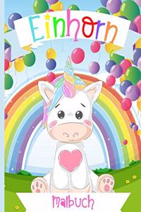 Einhorn-Malbuch für Kinder im Alter von 4-8 Jahren