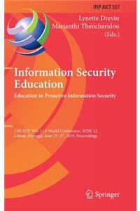 Information Security Education. Education in Proactive Information Security