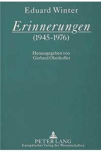 Erinnerungen (1945-1976)