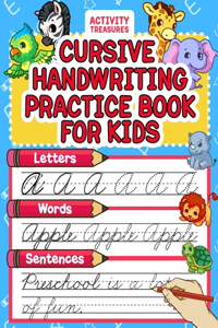 Cursive Handwriting Practice Book For Kids