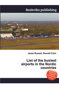 List of the Busiest Airports in the Nordic Countries