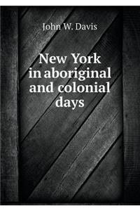 New York in Aboriginal and Colonial Days