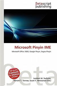 Microsoft Pinyin Ime