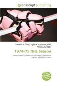 1974-75 NHL Season