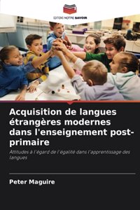 Acquisition de langues étrangères modernes dans l'enseignement post-primaire