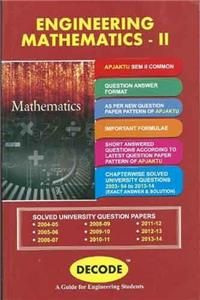 Decode Engineering Mathematics-II (APJAKTU Sem. II Common) PB....Bhapkar H R