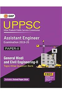 Uppsc 2019-20 Combined State Engineering Services Paper II General Studies & Civil Engineering II Topic Wise Question Bank Assistant Engineer