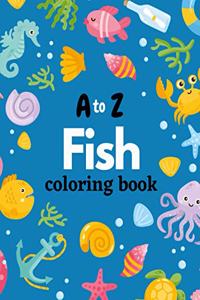A to Z Fish Coloring Book