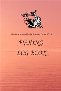 Fishing log book notebook
