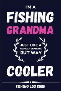 Fishing Log Book for Grandma - Pink Cover