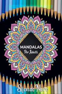 Mandalas per adulti sfondo nero