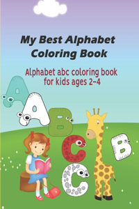 My Best Alphabet Coloring Book