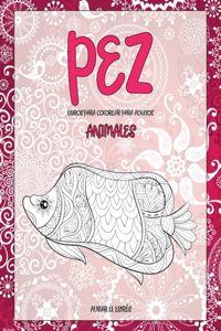 Libros para colorear para adultos - Aliviar el estrés - Animales - Pez