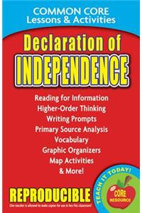Declaration of Independence Common Core Lessons & Activities