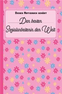 Dieses Notizbuch gehört der besten Sozialarbeiterin der Welt
