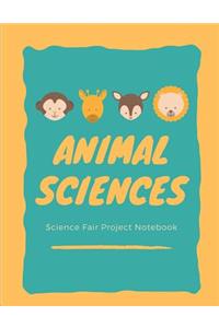 Animal Sciences Science Fair Project Notebook