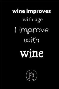 wine improves with age I improve with wine