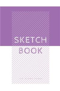 Purple and White Sketchbook