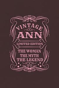 Vintage Ann Limited Edition the Women the Myth the Legend