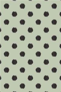 Black Doodled Polka Dots Notebook