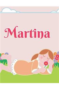 Martina Personalized Sketchbook Journal Notebook