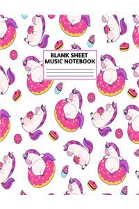 Blank Sheet Music Notebook