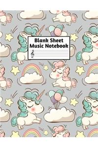 Blank Sheet Music Notebook