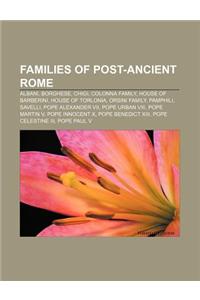 Families of Post-Ancient Rome