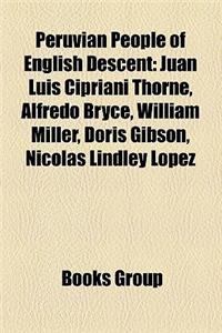 Peruvian People of English Descent