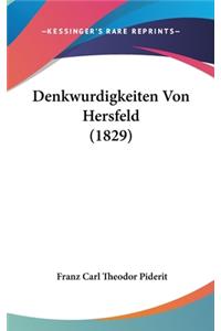 Denkwurdigkeiten Von Hersfeld (1829)