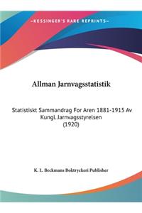 Allman Jarnvagsstatistik