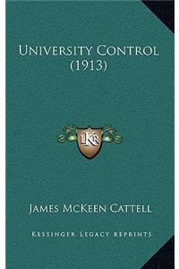 University Control (1913)