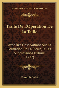 Traite De L'Operation De La Taille
