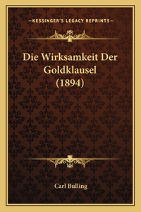 Wirksamkeit Der Goldklausel (1894)