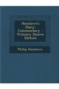 Henslowe's Diary