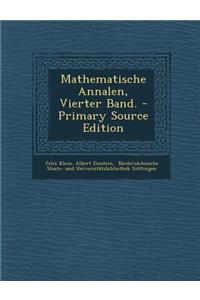 Mathematische Annalen, Vierter Band. - Primary Source Edition
