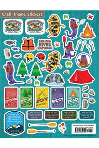 Vacation Bible School Vbs 2018 Rolling River Rampage Craft Theme Stickers: Experience the Ride of a Lifetime With God! - Package of 12