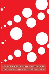 Nifty Cornell Notes Notebook 120 Numbered Pages with Personal Index