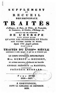 Supplément au recueil des principaux traités - Tome XVIII