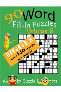 Word Fill-In, 90 Puzzles
