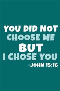 You Did Not Choose Me But I Chose You - John 15