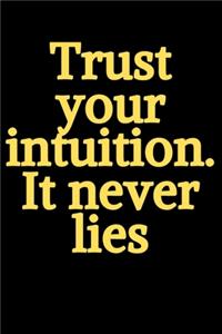 Trust your intuition .It never lies