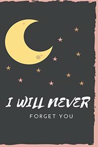 I Will Never Forget You