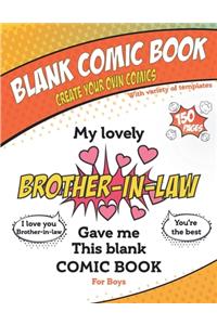 My lovely Brother-in-law gave me this blank comic book, Awesome Birthday gift book for boys