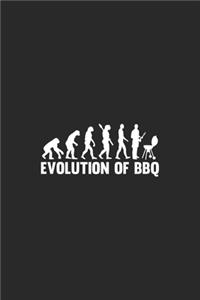 Evolution Of Bbq: Grill Bbq Grillen Dina5 Liniert Notizbuch Tagebuch Planer Notizblock Kladde Journal Strazze