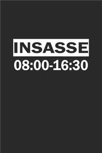 Insasse 08: 00-16:30: Monatsplaner, Termin-Kalender für Angestellte & Arbeiter - Geschenk-Idee - A5 - 120 Seiten