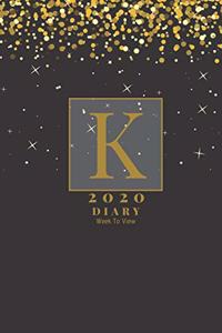 Personalised 2020 Diary Week To View Planner